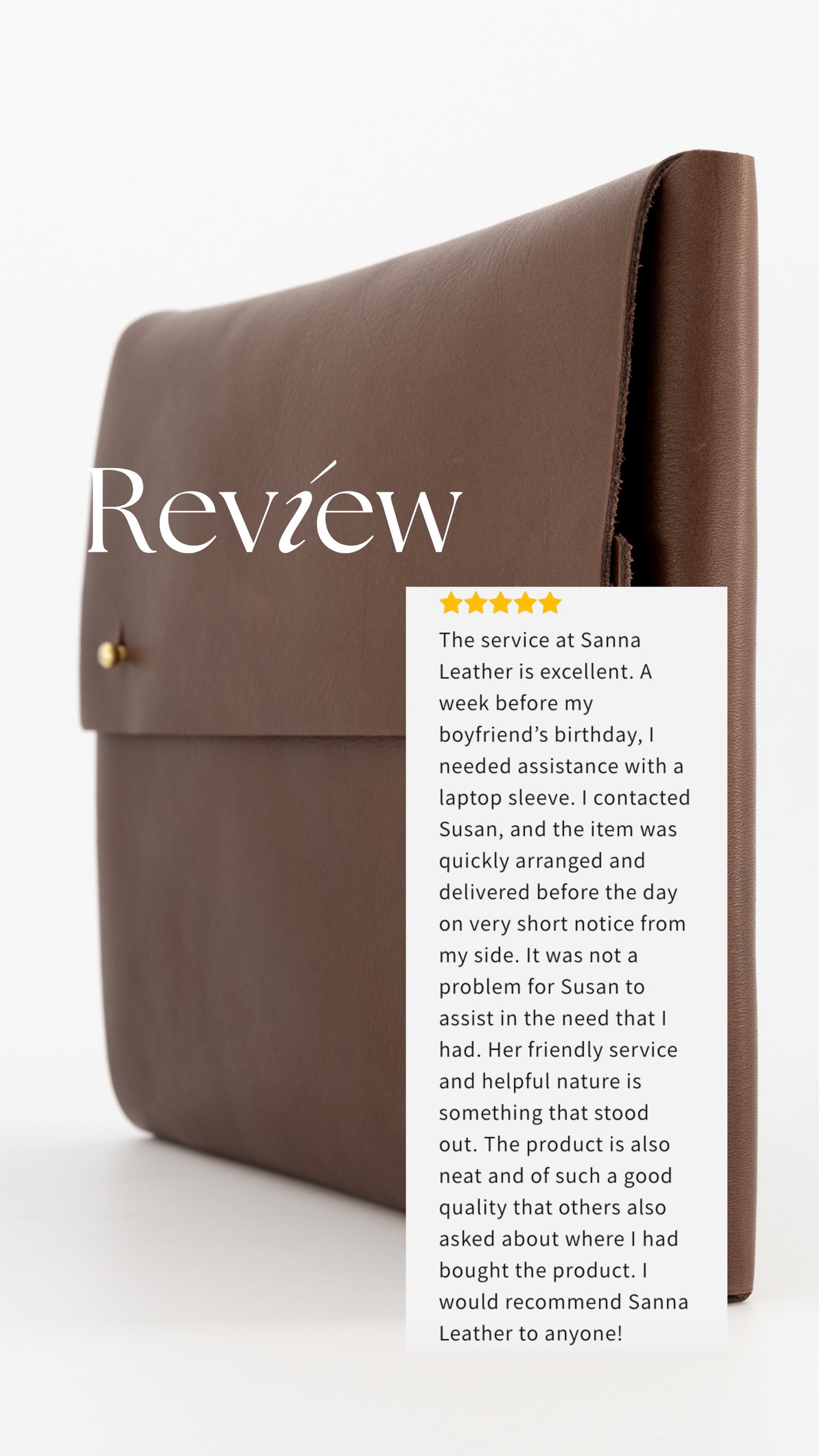 Sanna Leather Tablet / 13 inch Laptop Sleeve