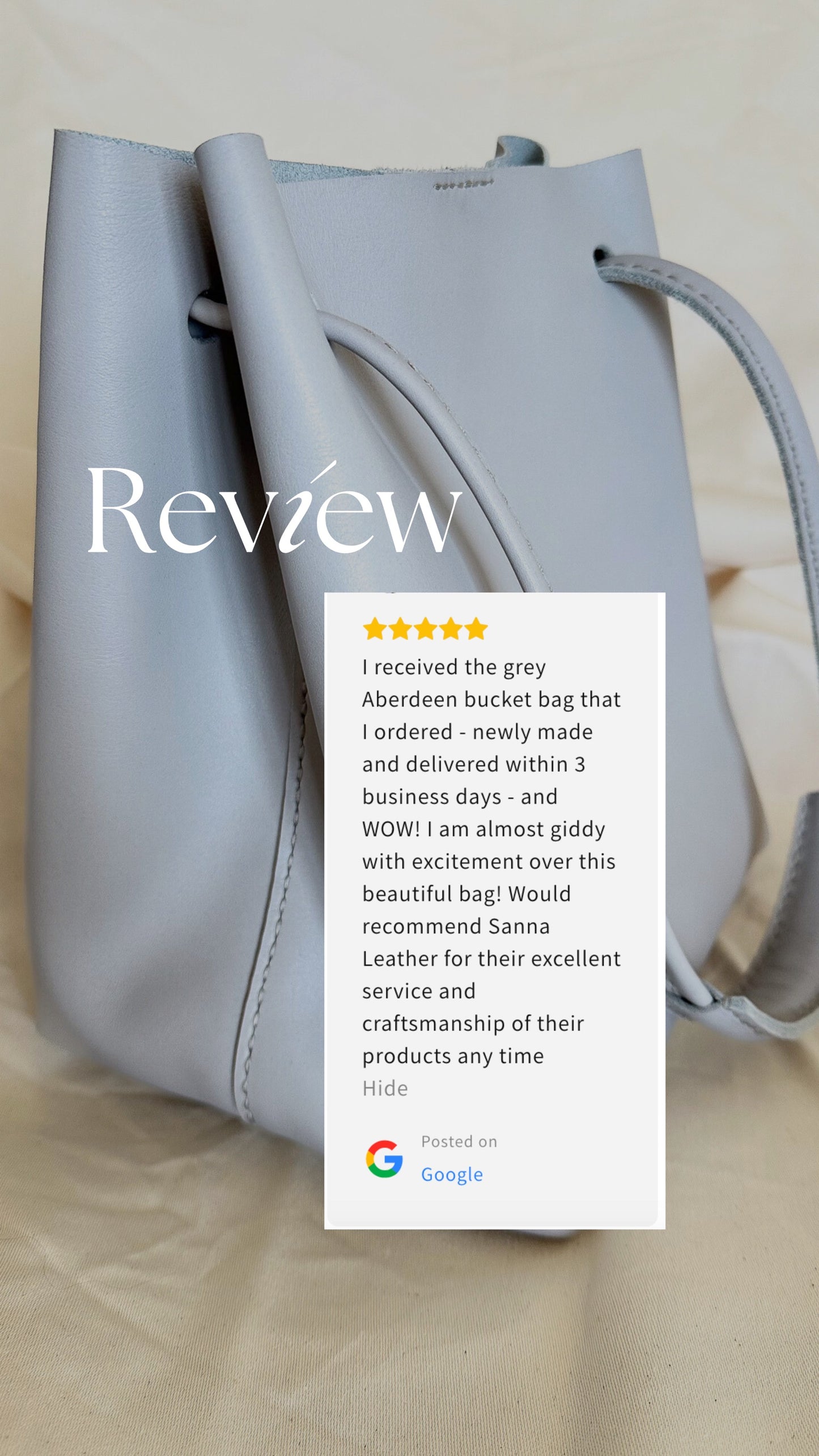 Sanna Leather Aberdeen bucket bag