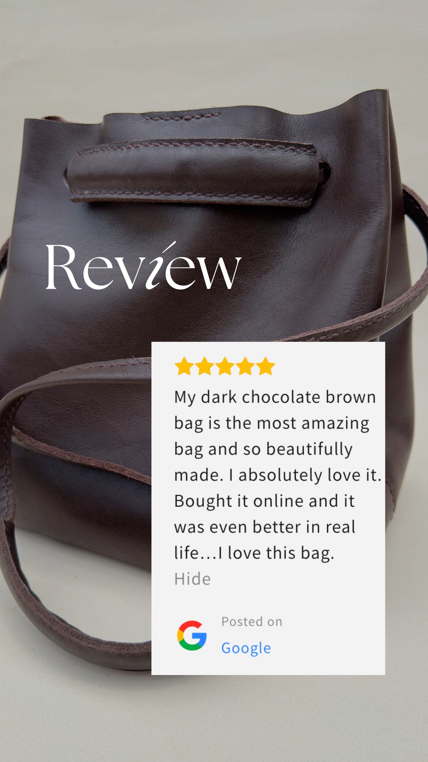 Sanna Leather Aberdeen bucket bag