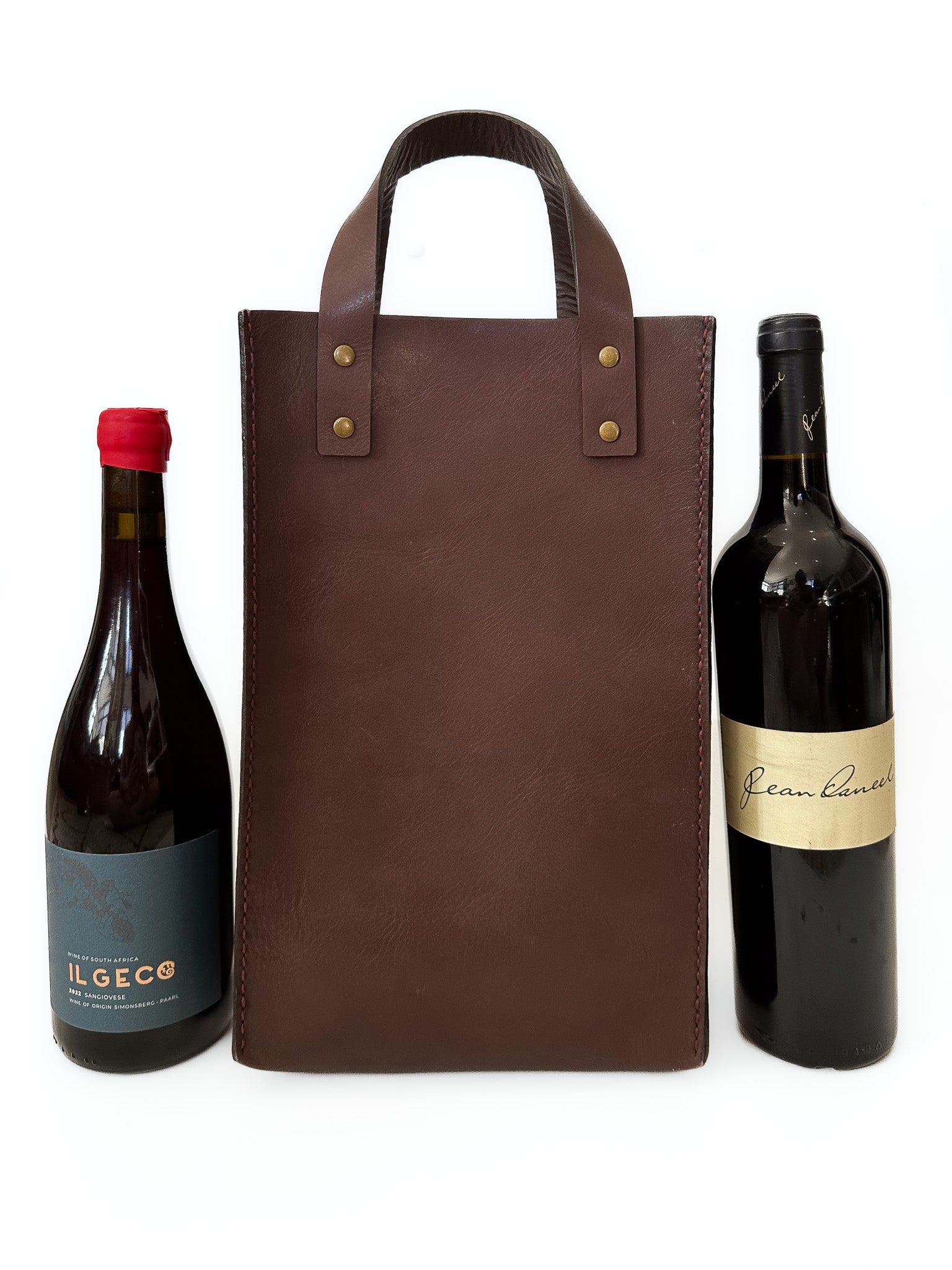 Sanna Wine Carrier Bag – Sanna Leather - Main Image