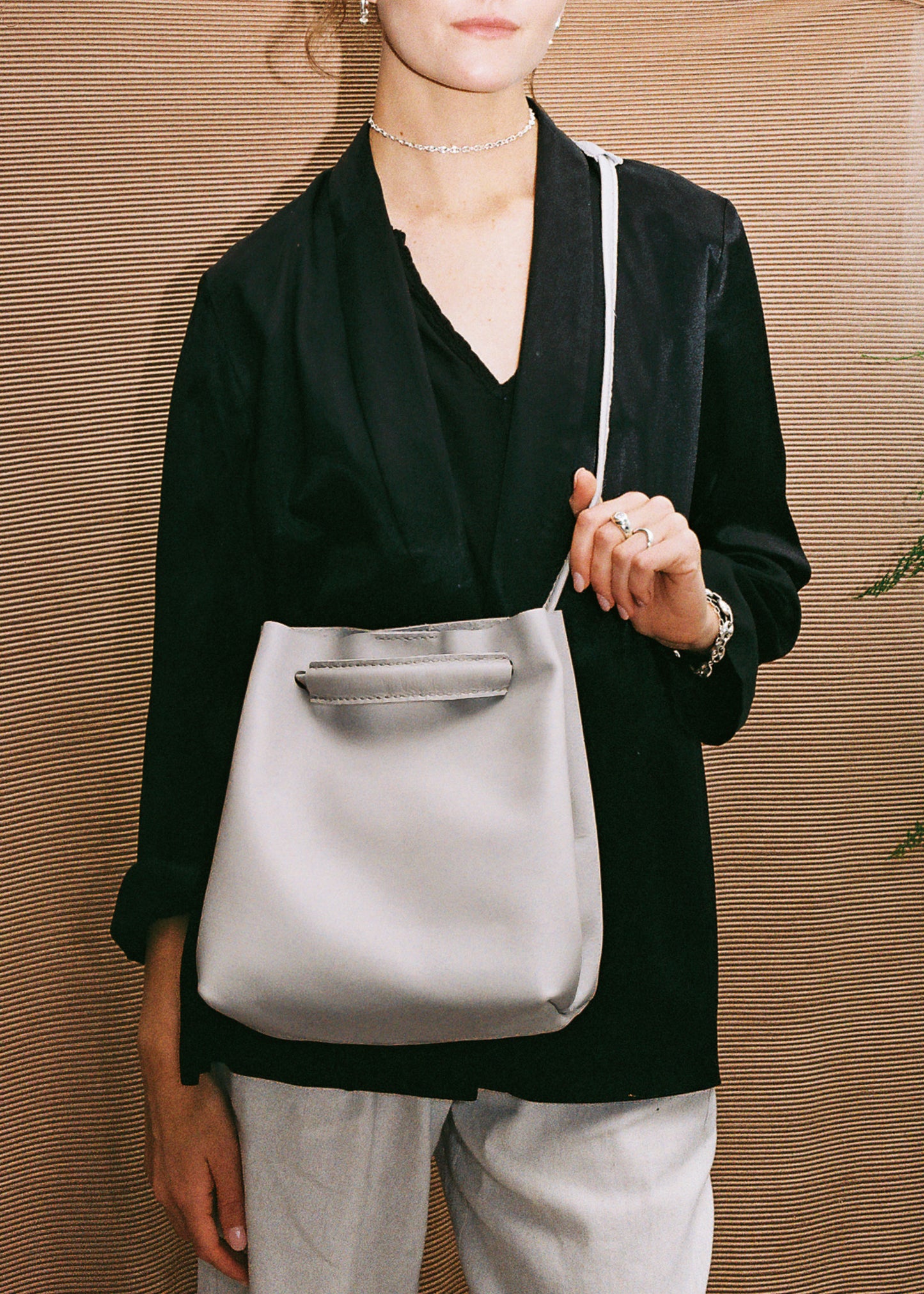 Sanna Leather Aberdeen bucket bag
