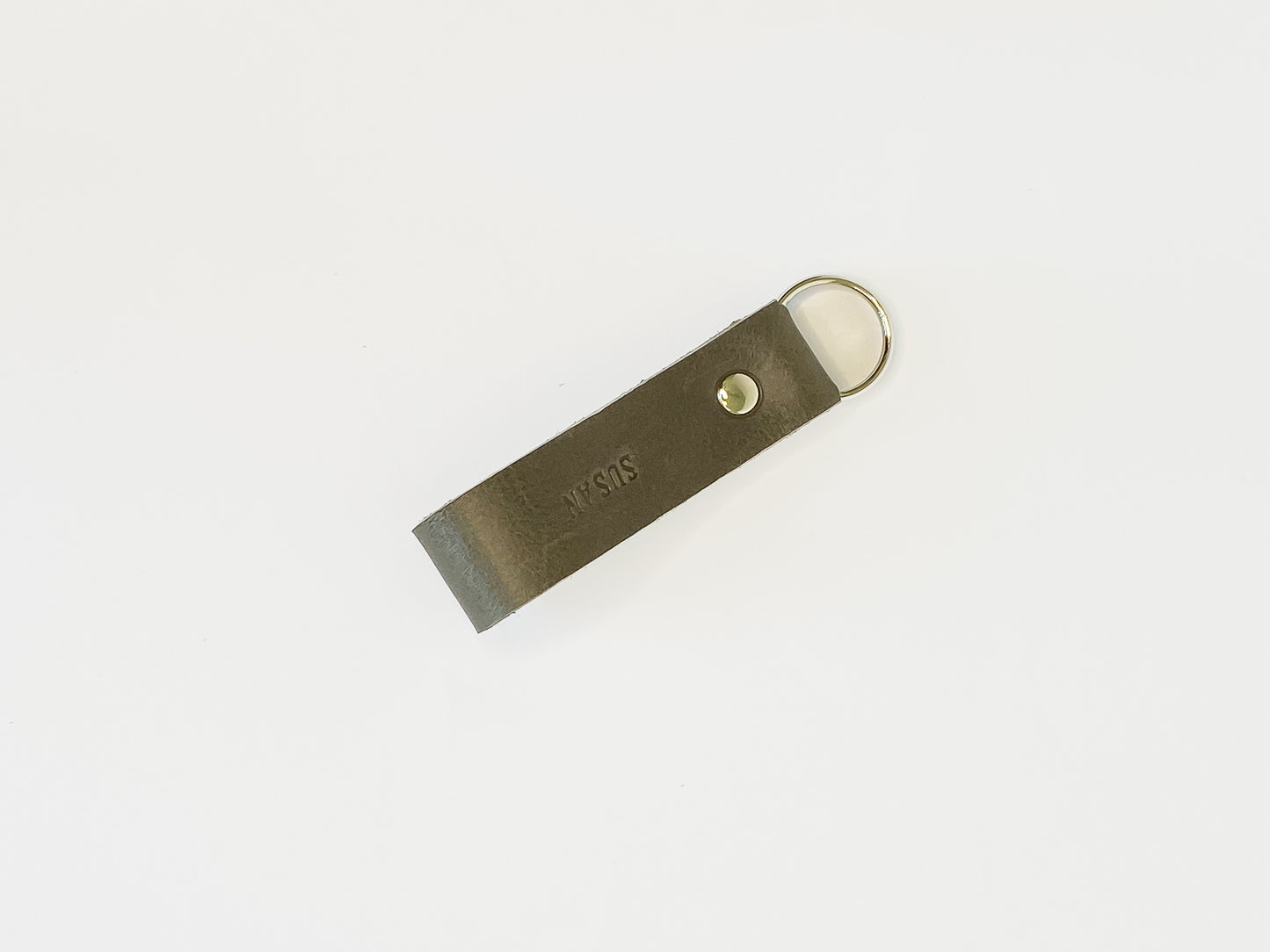 Sanna Leather Tag Key Ring