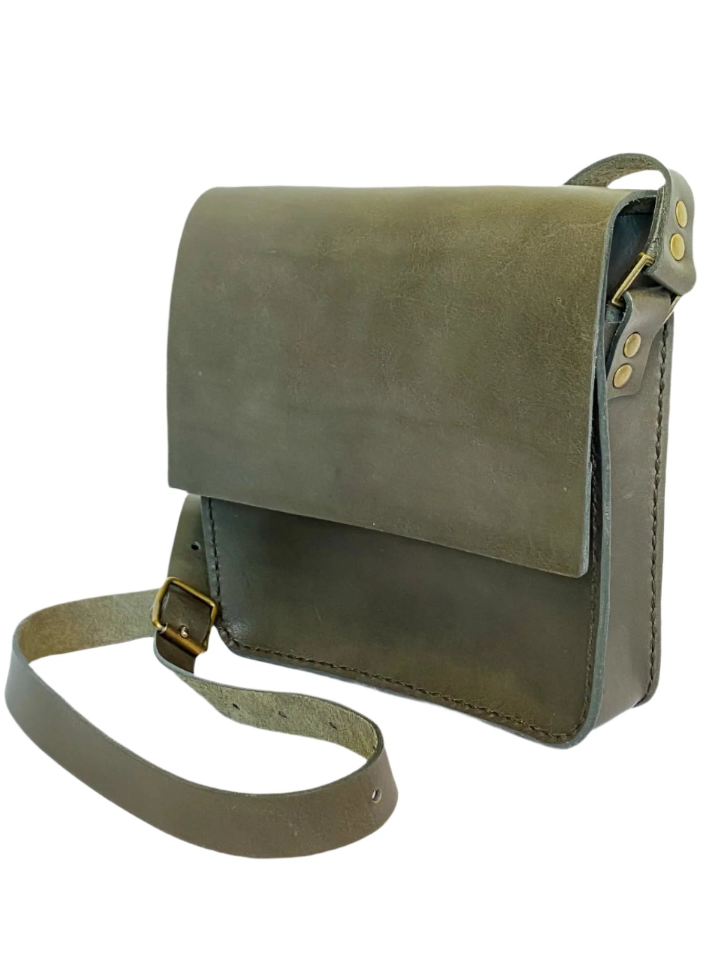 Sanna Leather Compact Contemporary Messenger Bag