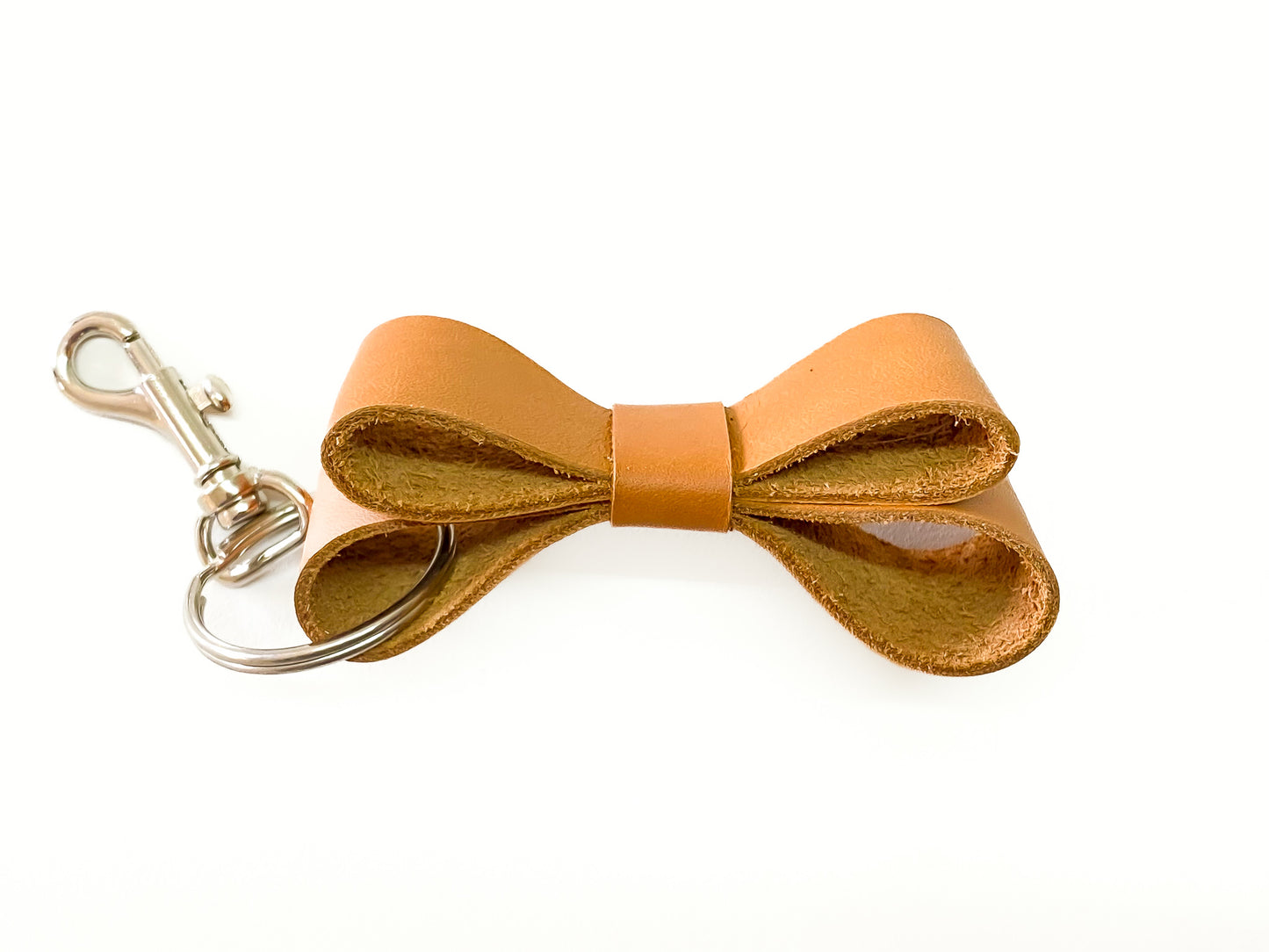 Sanna Leather Bow Tie Key Ring