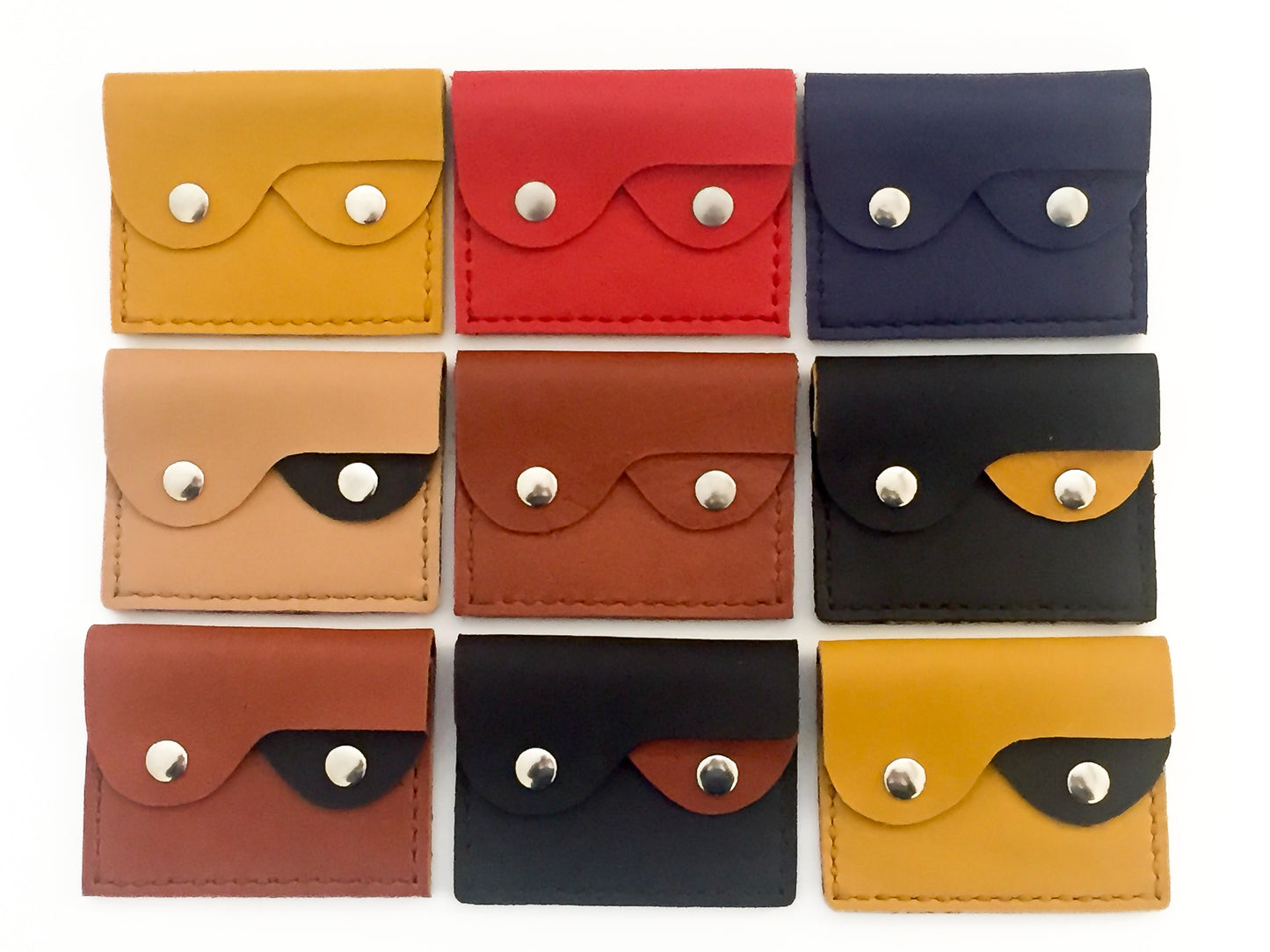 Sanna Leather Double flap wallet