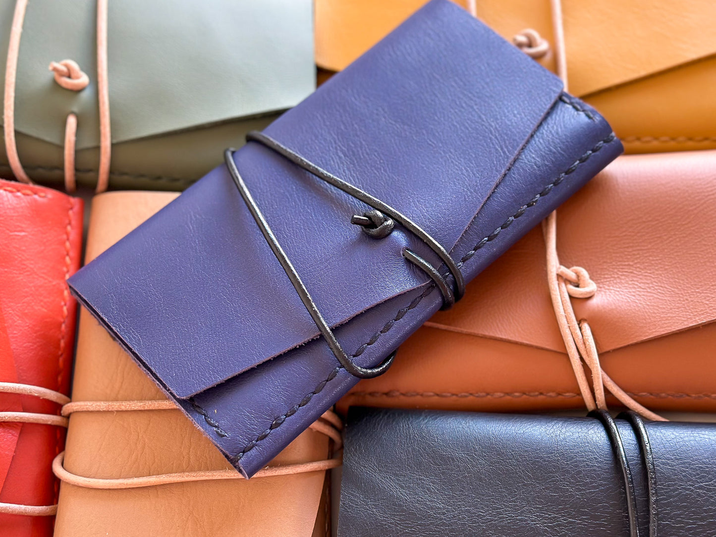 Sanna Leather Jewellery Roll