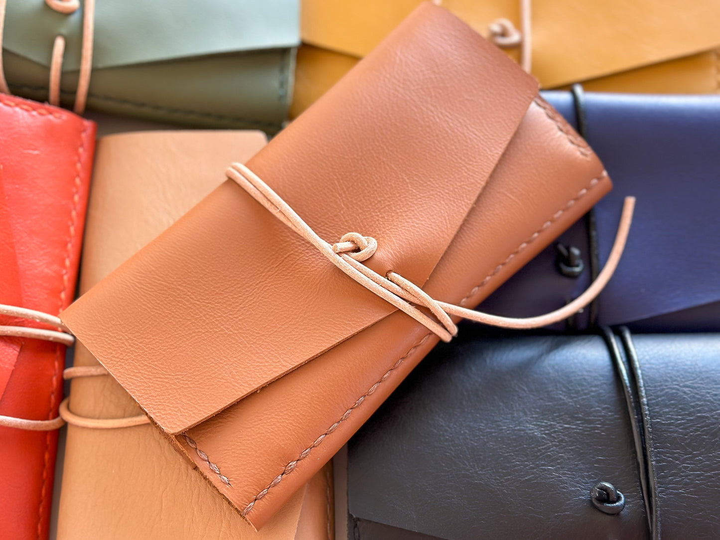 Sanna Leather Jewellery Roll