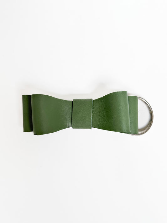 Sanna Leather Bow Tie Key Ring