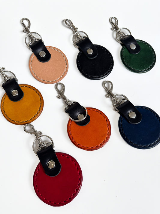 Sanna Leather Dot Key Ring